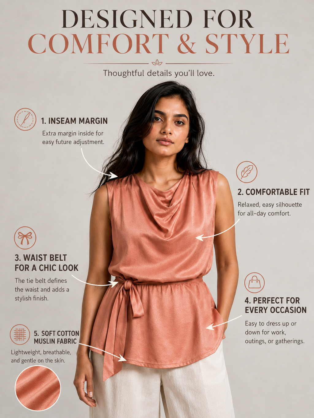 Oh So Peachy Top