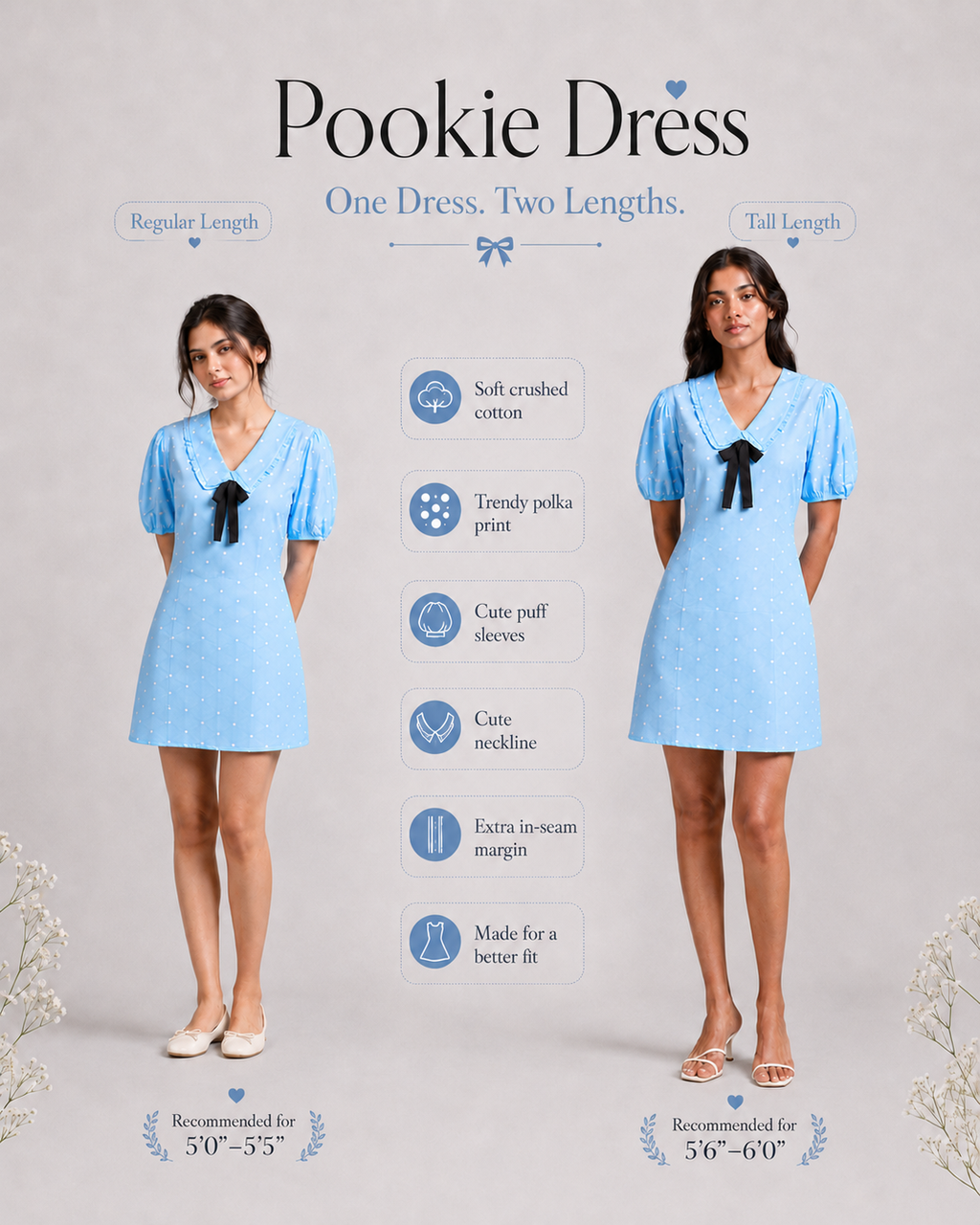 Pookie dress (Regular 5' to 5'5")
