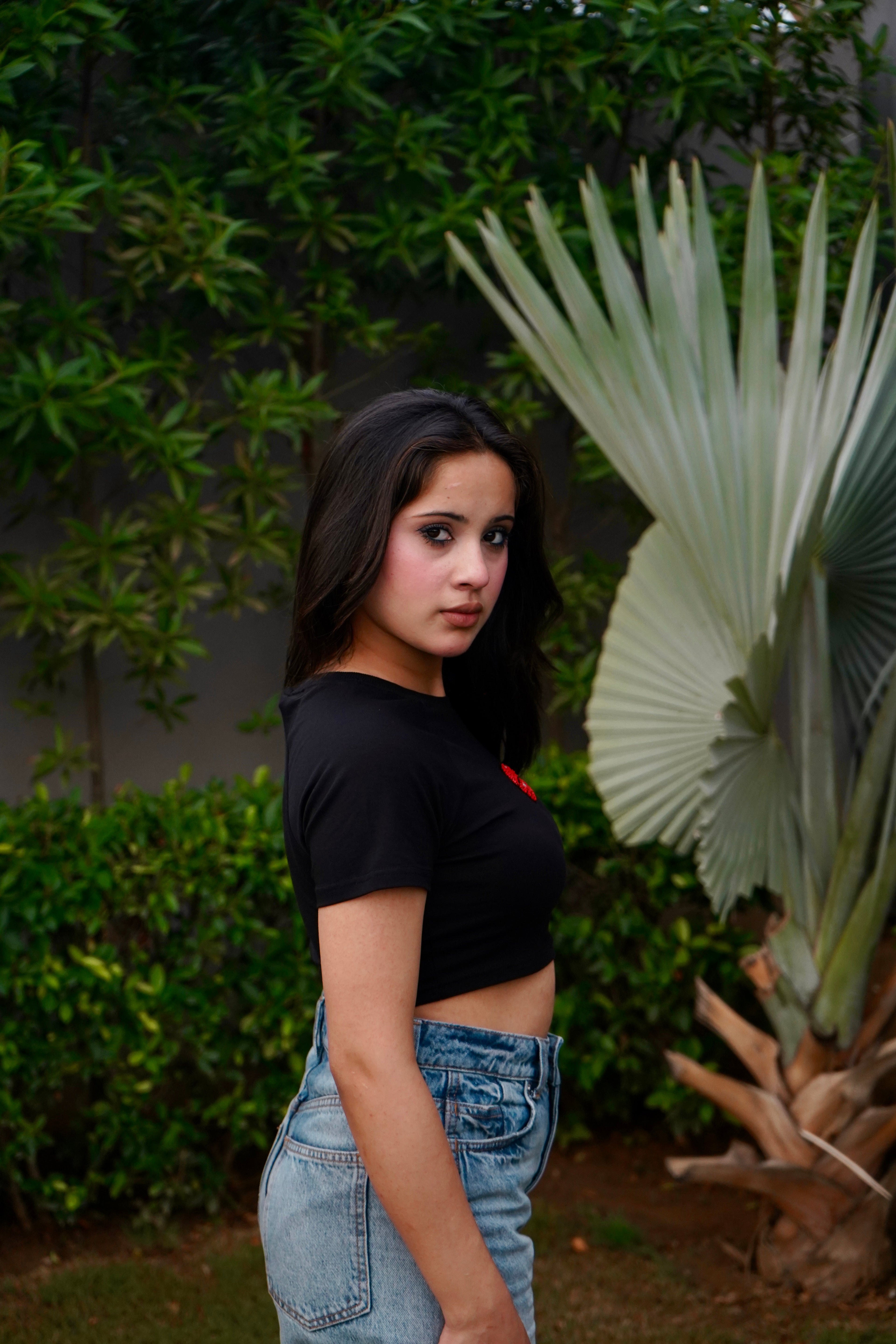 Kiss crop T-Shirt